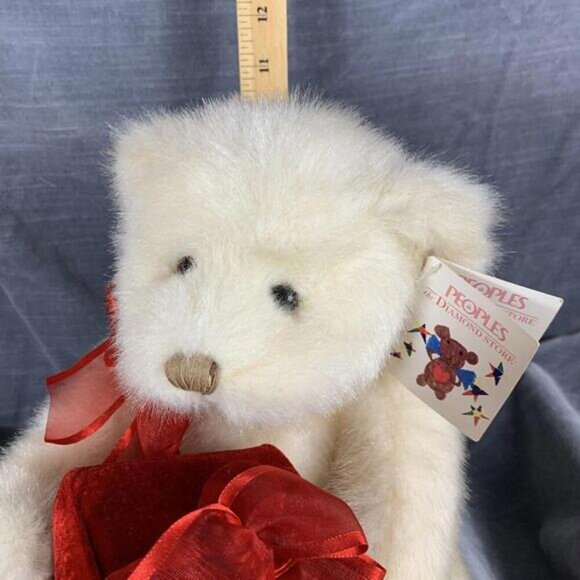 Vintage 1986 Gund Make A Wish Bear with Velvet Bo and Tags Read More - Picture 12 of 12
